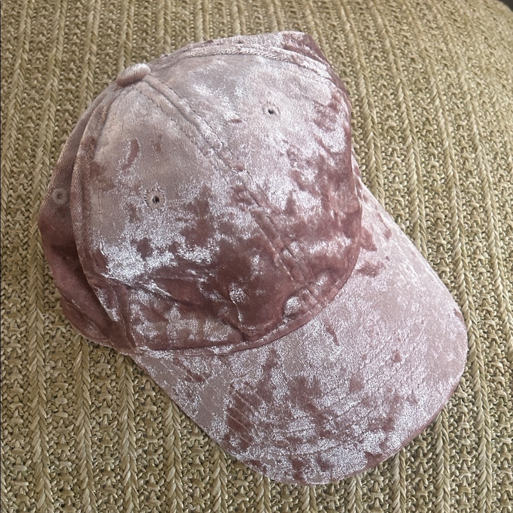 Pink Velvet Cap